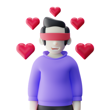 Amor cego  3D Icon