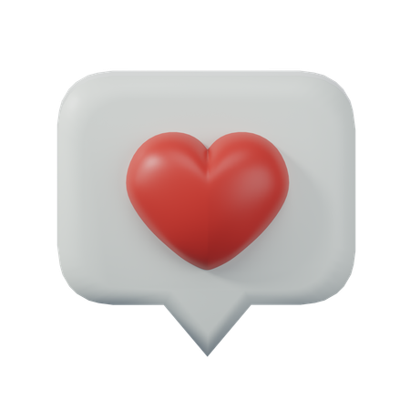 Amor bate-papo  3D Icon