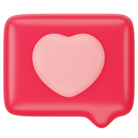 Amor bate-papo  3D Icon