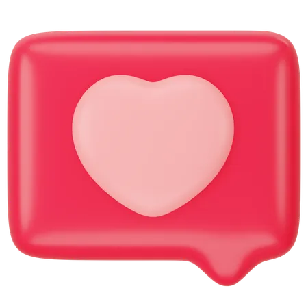 Amor bate-papo  3D Icon