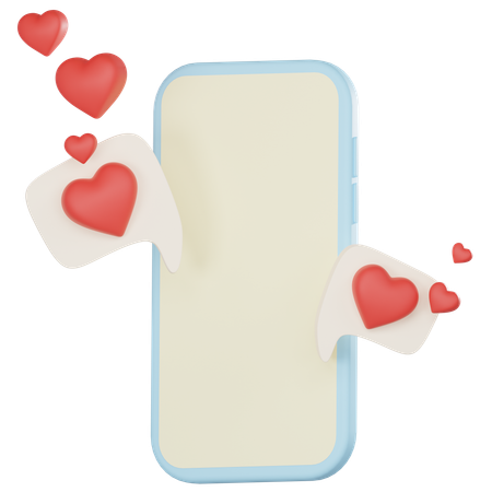 Amor bate-papo  3D Icon