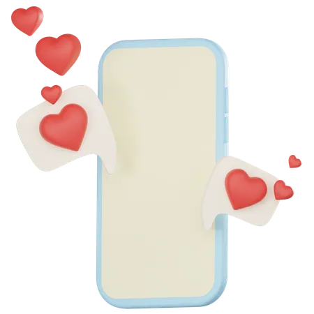 Amor bate-papo  3D Icon