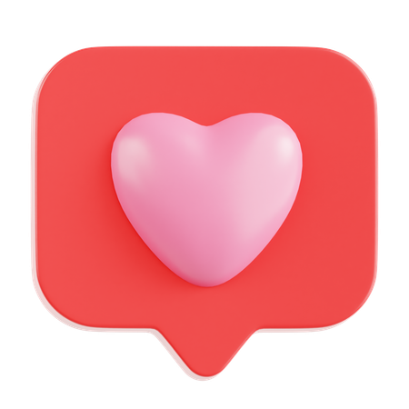 Amor bate-papo  3D Icon