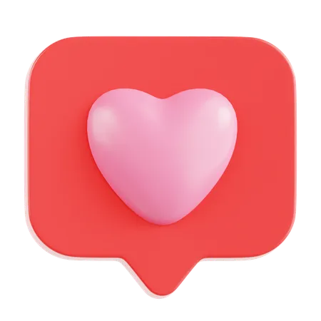 Amor bate-papo  3D Icon