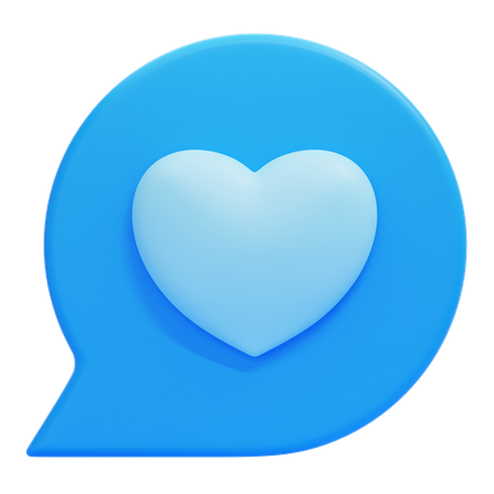 Amor bate-papo  3D Icon