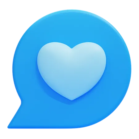 Amor bate-papo  3D Icon