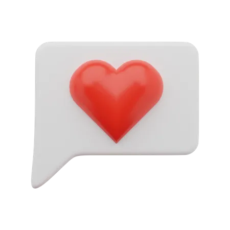 Amor bate-papo  3D Icon