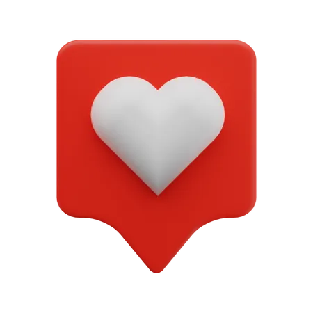 Amor bate-papo  3D Icon