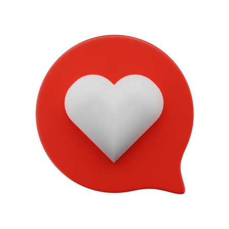 Amor bate-papo  3D Icon