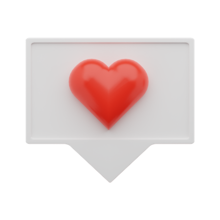 Amor bate-papo  3D Icon