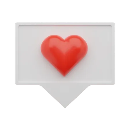 Amor bate-papo  3D Icon