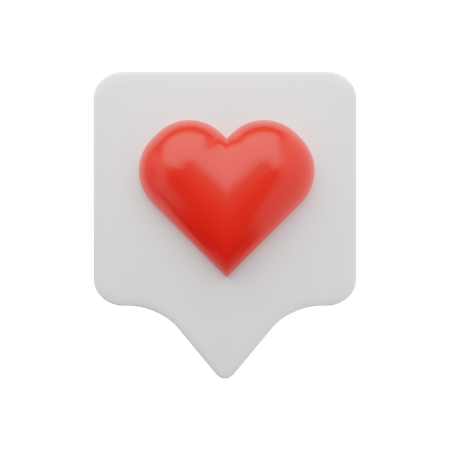 Amor bate-papo  3D Icon