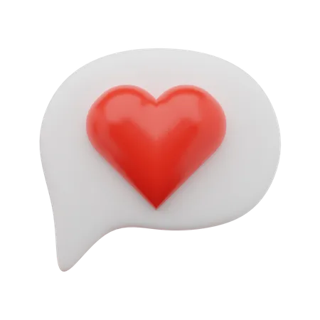 Amor bate-papo  3D Icon