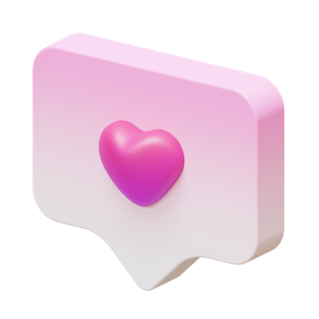 Amor bate-papo  3D Icon