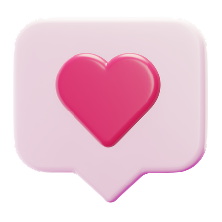 Amor bate-papo  3D Icon