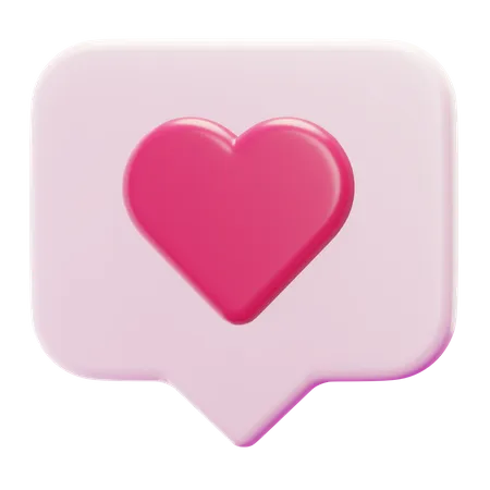 Amor bate-papo  3D Icon