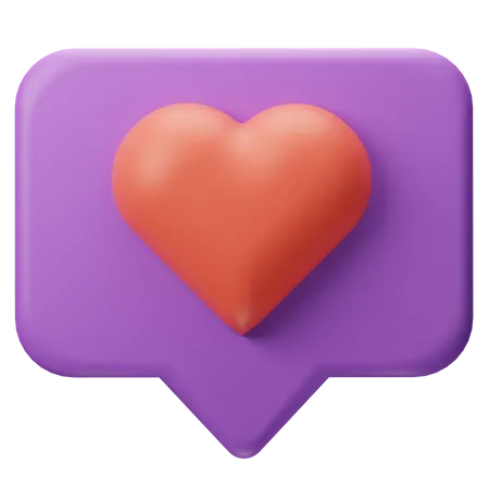 Amor bate-papo  3D Icon