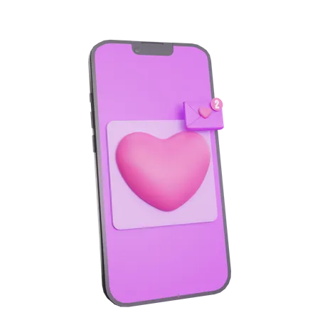 Amor bate-papo  3D Icon