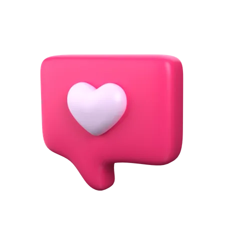 Amor bate-papo  3D Icon