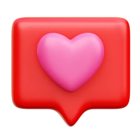 Amor bate-papo  3D Icon