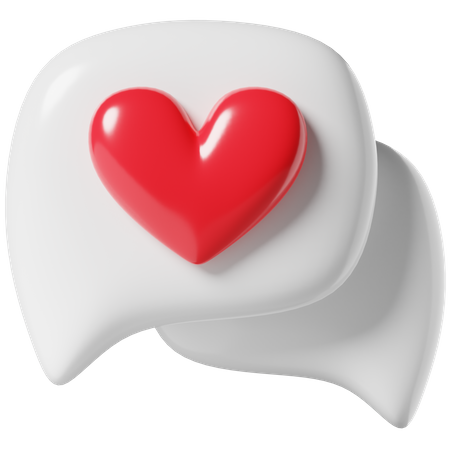 Amor bate-papo  3D Icon