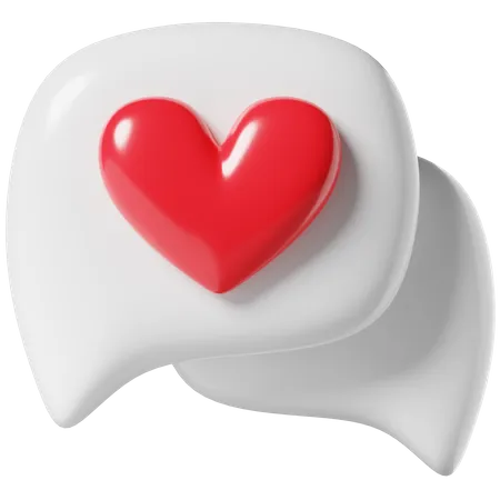 Amor bate-papo  3D Icon