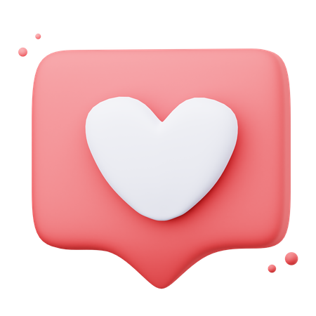 Amor bate-papo  3D Icon