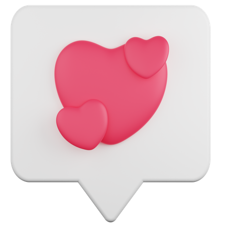 Amor bate-papo  3D Icon