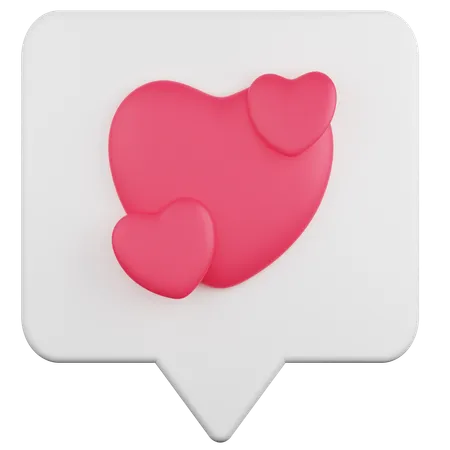 Amor bate-papo  3D Icon