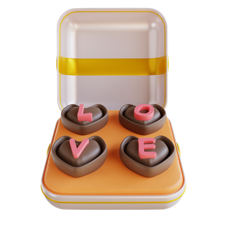 Amo chocolate  3D Icon