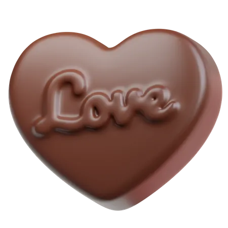 Amor chocolateado  3D Icon