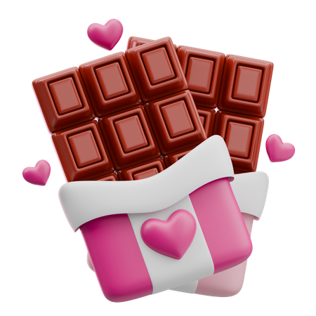 Adoro barra de chocolate  3D Icon