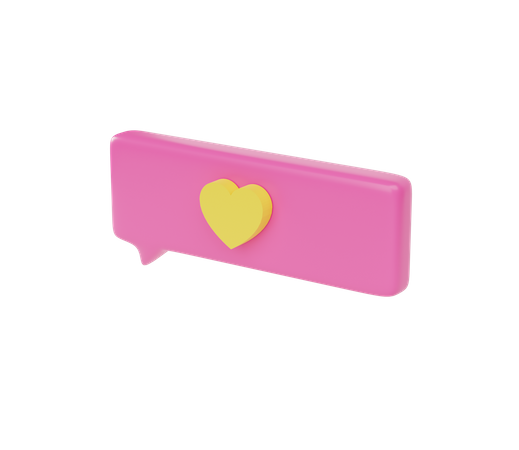 Amor, comentário  3D Icon