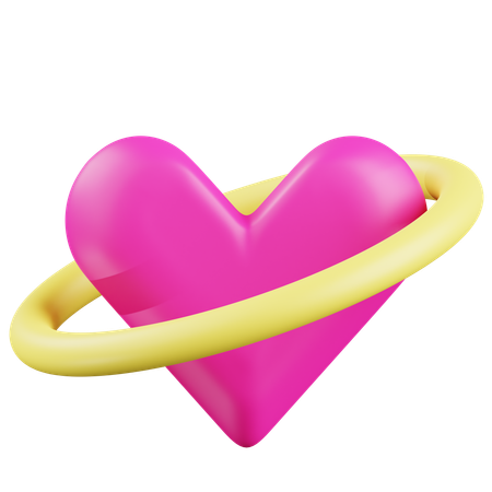 Amor con un anillo  3D Icon