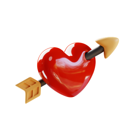 Flecha del corazón del amor  3D Icon