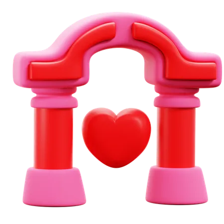 Corredor do amor  3D Icon