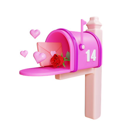 Correo de amor  3D Icon