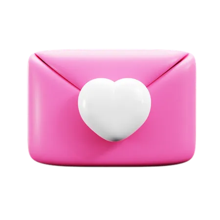 Correo de amor  3D Icon