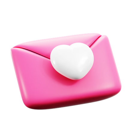 Correo de amor  3D Icon