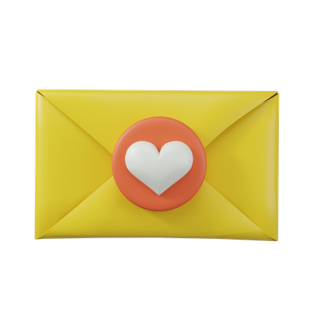 Correo de amor  3D Icon