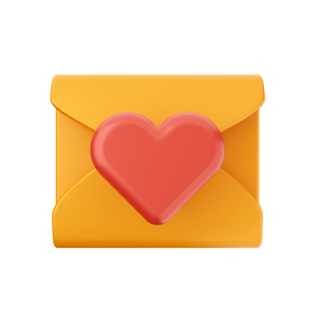 Correo de amor  3D Icon