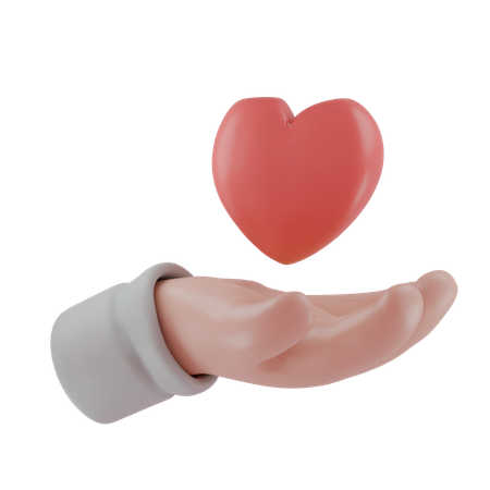 Amor, cuidado  3D Icon