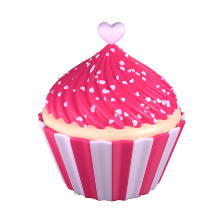 Amor cupcake  3D Icon