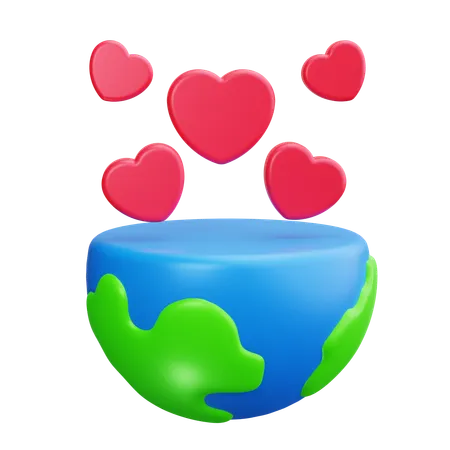 Amor da terra  3D Icon