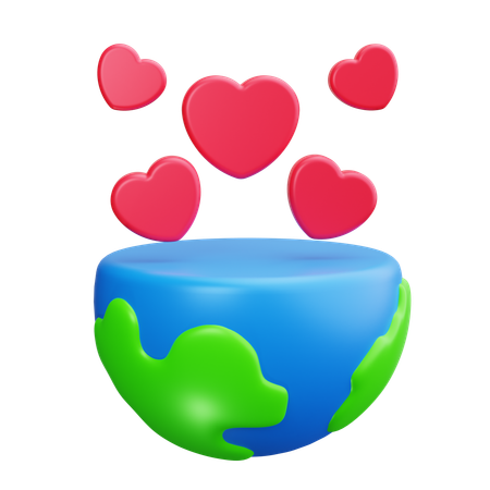 Amor de la tierra  3D Icon