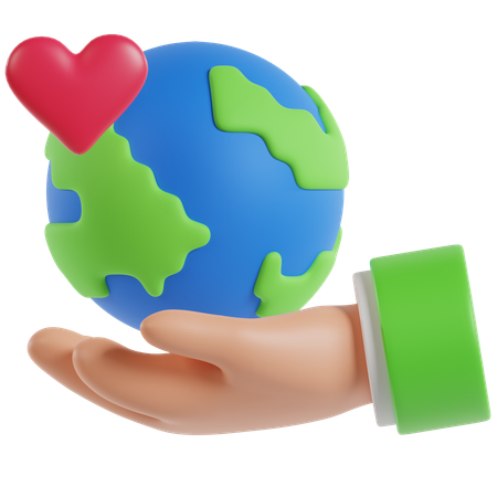 Amor de la tierra  3D Icon
