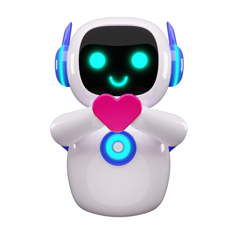 Amor robô  3D Icon