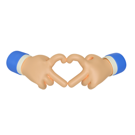 Amor dedo gesto de mão  3D Icon