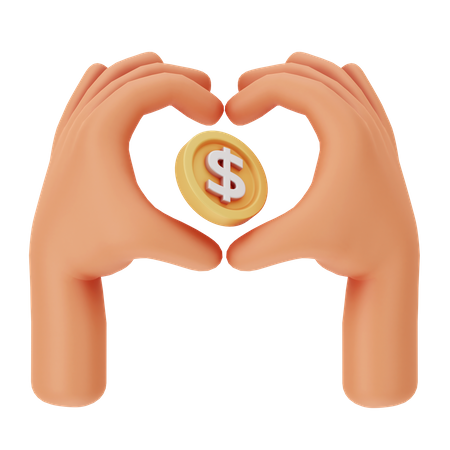 Amo dinheiro  3D Icon
