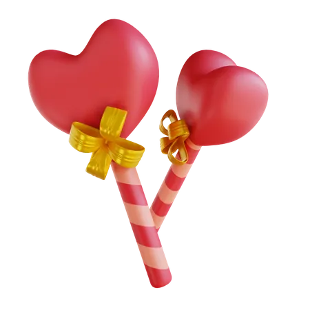 Ilustracao 3 D Amor Doce 3D Icon